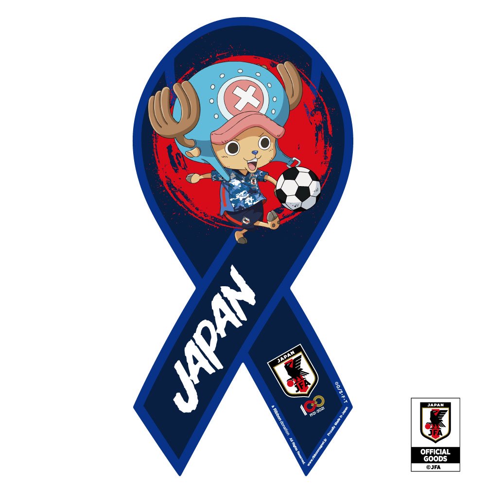ONE PIECE × サッカー日本代表「SAMURAI BLUE」 コラボ リボン 