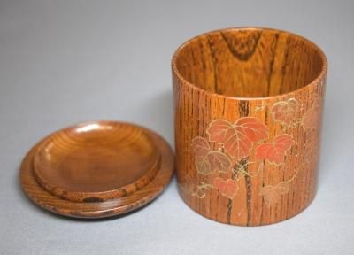 中林星山作 欅木地 蔦蒔絵金輪寺（新品） - 茶道具 小西康 WEBSHOP