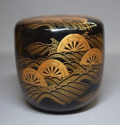 一瓢斎作 波車蒔絵大棗 而妙斎箱 - 茶道具 小西康 WEBSHOP