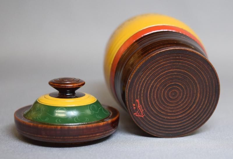 五代川端近左作 独楽塗 煙草入 - 茶道具 小西康 WEBSHOP