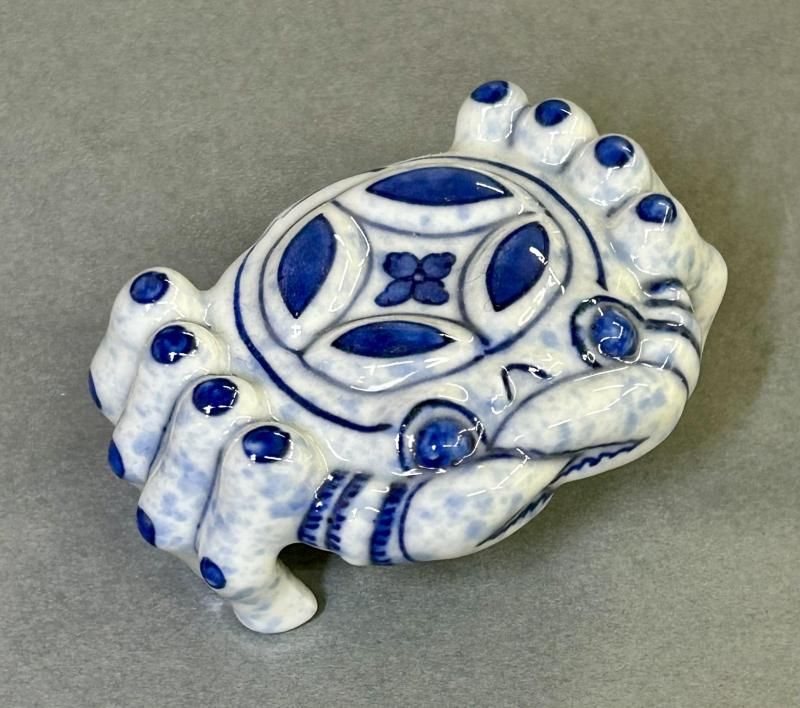 真葛香斎（宮川香斎） 海の幸 蓋置 真葛焼 六代宮川