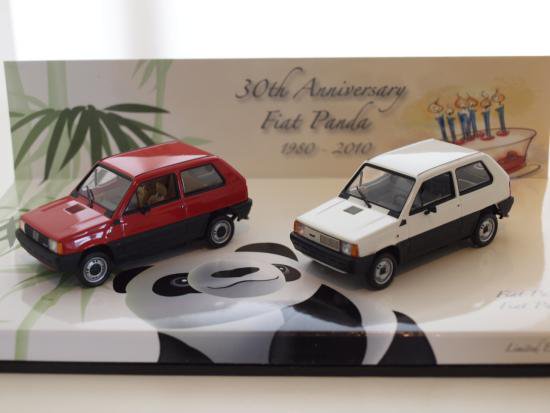 Fiat Panda 30th Anniversary ２台set 1/43 - ルノー・プジョー・シトロエン　欧州車専門店 Voiturette