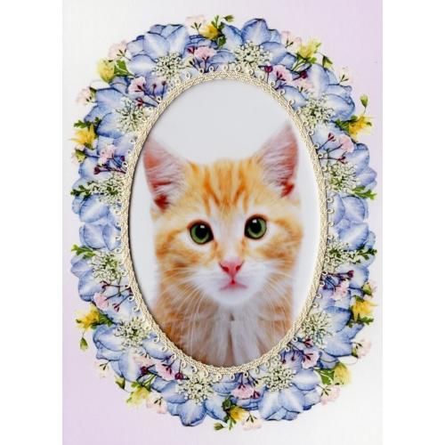 海外からやってきた物 親子猫のフォトフレーム 写真立て フォト