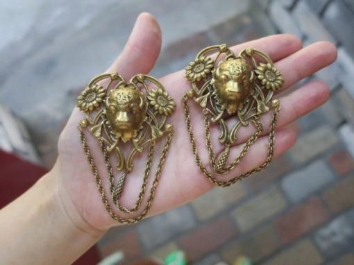 アンティークJoseff of Hollywood イヤリングとブローチセット