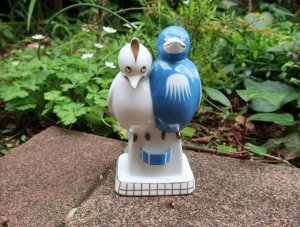 Robj　青い小鳥のパフュームランプ（aaa78）