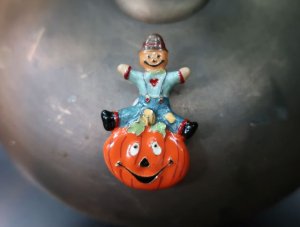 ジャックオーランタン かぼちゃのブローチ（S8981）