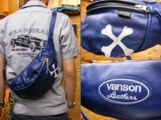 vanson  ウエストポーチ　ウエストバック　レザー