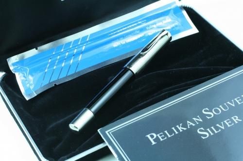 貴重 1990 S Pelikan ペリカン ｒ７３０ スターリングシルバー 銀キャップ ローラーボール パーカー Parker 等 アンティーク万年筆 アンティーク文具 販売 商芸文具