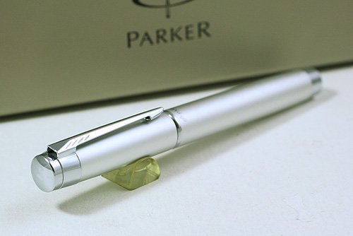 ★貴重！PARKER/パーカー　エスプリ・マットクロームＣＴ！万年筆　テレスコープメカニズム（伸縮自在）ペン先M - パーカー PARKER 等  アンティーク万年筆 アンティーク文具 販売 商芸文具