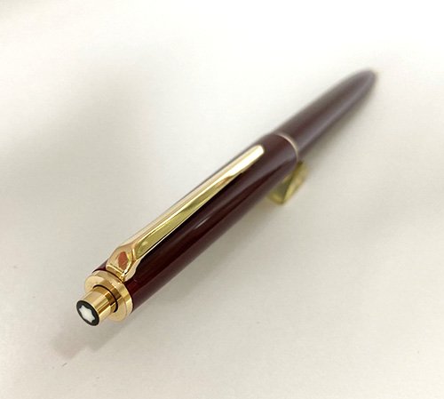 ☆貴重！1970'sＭＯＮＴＢＬＡＮＣ モンブラン アンティーク ペンシル No.350 赤軸 字幅0.92mm☆ - パーカー PARKER 等  アンティーク万年筆 アンティーク文具 販売 商芸文具