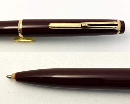 ★貴重！1960's！ＭＯＮＴＢＬＡＮＣ /アンティーク・モンブラン ＮＯ.３８ レバー式　ボールペン　レア 赤軸！字幅M　インク黒★ - パーカー  PARKER 等 アンティーク万年筆 アンティーク文具 販売 商芸文具