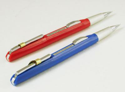 三菱鉛筆 ペッカー サイドノック シャーペン 赤 値札付き 廃盤