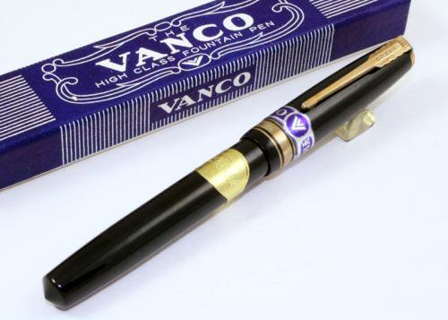 貴重 昭和３０年代vanco 萬古 アンティーク万年筆 １４金ペン先インク止め式未使用品 パーカー Parker 等 アンティーク万年筆 アンティーク文具 販売 商芸文具