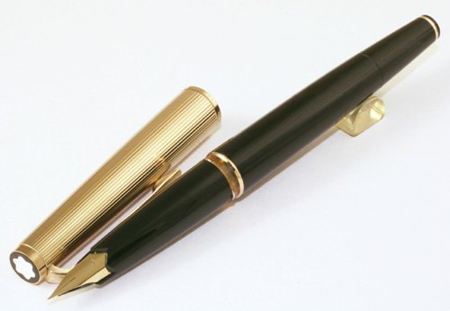 MONTBLANC No.124 万年筆 18Kペン先 金張りキャップ 【上品】 7111円