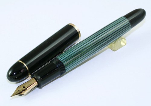 貴重 1950 S Pelikan ペリカン １４０ 万年筆 緑縞ニブdef 硬筆極細 元箱付 パーカー Parker 等 アンティーク万年筆 アンティーク文具 販売 商芸文具