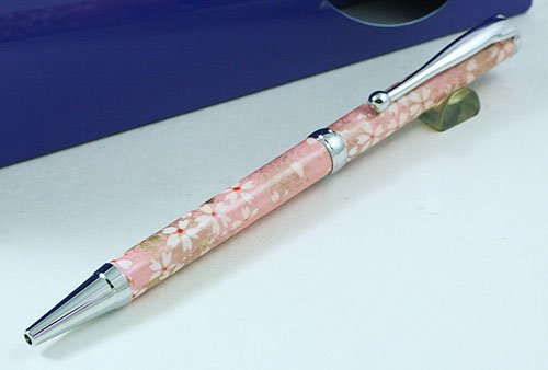 ★美濃和紙ボールペン！桜（桃色） PMW1553 L/Pink！友禅模様★ - パーカー PARKER 等 アンティーク万年筆 アンティーク文具 販売  商芸文具