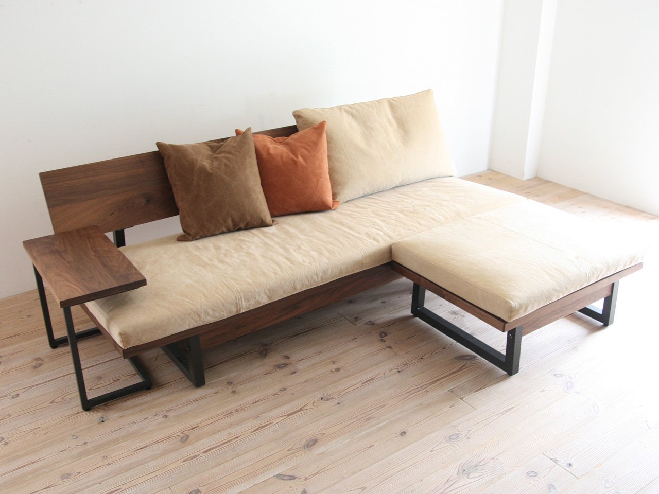 独特な オーク材 広松木工 センターボード サイドテーブル 机/テーブル