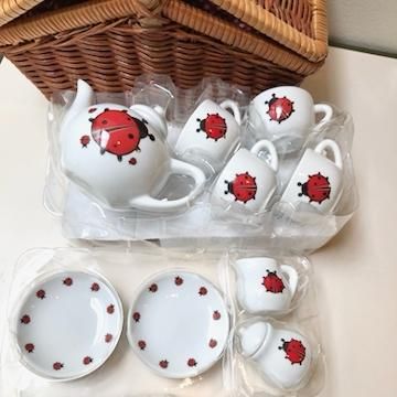 森から生まれたティーセット 7.てんとうむしのまんまるティーセットクリアver. 森から生まれたティーセット