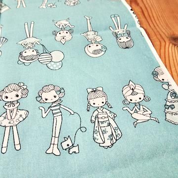 宇山あゆみ カットクロス 生地 (30×50cm) ポーズ人形 BL