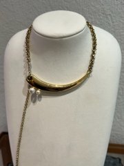 soierie  ネックレス 119-008 ホーンパールシャインネックレス