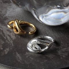 soierie  Clarity bit earcuff ring (one color)