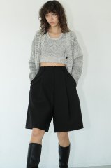 <img class='new_mark_img1' src='https://img.shop-pro.jp/img/new/icons1.gif' style='border:none;display:inline;margin:0px;padding:0px;width:auto;' />CLANE 2024SS WIDE SHORT PANTS ブラック