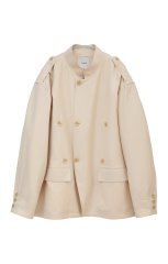 <img class='new_mark_img1' src='https://img.shop-pro.jp/img/new/icons1.gif' style='border:none;display:inline;margin:0px;padding:0px;width:auto;' />CLANE 2024SS OVER MILITARY JACKET アイボリー