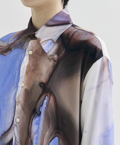 UJOH 24AW Square Hem Shirt ホワイト