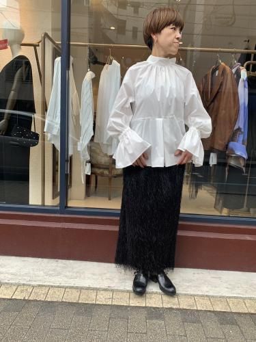 REKISAMI 24AWバックリボンブラウス ホワイト