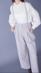 <img class='new_mark_img1' src='https://img.shop-pro.jp/img/new/icons1.gif' style='border:none;display:inline;margin:0px;padding:0px;width:auto;' />MARILYN MOON 2024AW wool stretch gabardine 2way tuck pants 