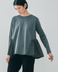 2024AW SMOOTH JERSEY GATHERED TOP