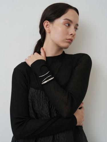 ELENDEEK 2025SS WOOL SHEER RIB KT ブラック