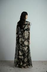 UJOH Trajectory Print Spun Chiffon Voile ֥å