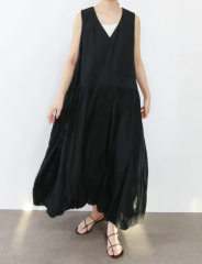 ڴָ10OFFMARILYN MOON tuck technique sheer cotton 2way balloon dress