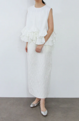 30OFFMARILYN MOON floating jacquard I-line skirt
