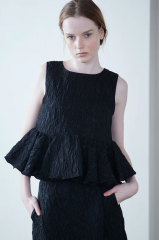 30OFFMARILYN MOON floating jacquard raffle vest