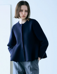 MARILYN MOON milanorib peplum jacket