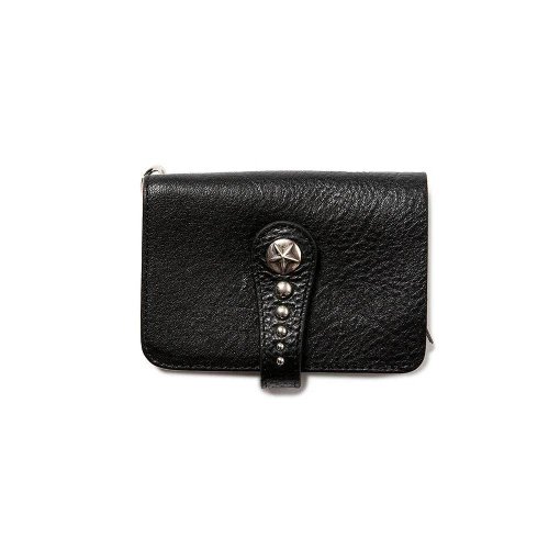 <img class='new_mark_img1' src='https://img.shop-pro.jp/img/new/icons15.gif' style='border:none;display:inline;margin:0px;padding:0px;width:auto;' />CALEE꡼ SILVER STAR CONCHO STRAP LEATHER WALLET