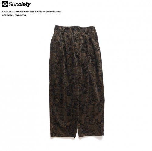 <img class='new_mark_img1' src='https://img.shop-pro.jp/img/new/icons15.gif' style='border:none;display:inline;margin:0px;padding:0px;width:auto;' />Subciety ֥ƥCORDUROY TROUSERS