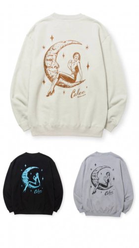 <img class='new_mark_img1' src='https://img.shop-pro.jp/img/new/icons15.gif' style='border:none;display:inline;margin:0px;padding:0px;width:auto;' />CALEE ꡼SYNDICATE RETRO GIRL CREW NECK SW NATURALLY PAINT DESIGN