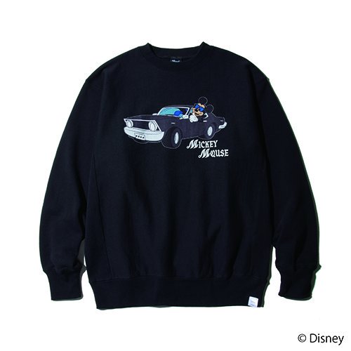 <img class='new_mark_img1' src='https://img.shop-pro.jp/img/new/icons15.gif' style='border:none;display:inline;margin:0px;padding:0px;width:auto;' />GOOD HELLER åɥإ顼DISNEY MICKEY MOUSE CREW SWEATBLACK