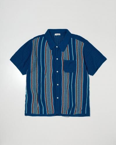 <img class='new_mark_img1' src='https://img.shop-pro.jp/img/new/icons15.gif' style='border:none;display:inline;margin:0px;padding:0px;width:auto;' />5.17 (Sat) 12:00 ReleaseRADIALL ǥ  NUMBER FIVE SOUTH-REGULAR COLLARED SWEATER S/S BLUE