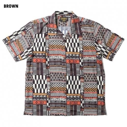 <img class='new_mark_img1' src='https://img.shop-pro.jp/img/new/icons15.gif' style='border:none;display:inline;margin:0px;padding:0px;width:auto;' />UNIVERD72  ˥С72POLYESTER ALOHA SHIRT (BATIK)BROWN