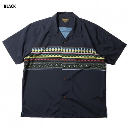 <img class='new_mark_img1' src='https://img.shop-pro.jp/img/new/icons15.gif' style='border:none;display:inline;margin:0px;padding:0px;width:auto;' />UNIVERD72  ˥С72POLYESTER ALOHA SHIRT  (NATIVE) BLACK