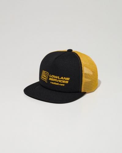 <img class='new_mark_img1' src='https://img.shop-pro.jp/img/new/icons15.gif' style='border:none;display:inline;margin:0px;padding:0px;width:auto;' />RADIALL ǥLOWLANE-TRUCKER MESH CAPBLACK x YELLOW
