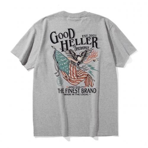 <img class='new_mark_img1' src='https://img.shop-pro.jp/img/new/icons15.gif' style='border:none;display:inline;margin:0px;padding:0px;width:auto;' />6.7 (Sat) 12:00 ReleaseGOOD HELLER åɥإ顼AMERICAN FLAG S/S TSHIRTGRAY