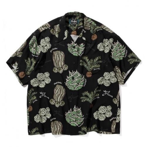 <img class='new_mark_img1' src='https://img.shop-pro.jp/img/new/icons15.gif' style='border:none;display:inline;margin:0px;padding:0px;width:auto;' />6.28 (Sat) 12:00 ReleaseGOOD HELLER åɥإ顼FL LIMITED CACTUS ALL OVER PATTERN S/S SHIRTBLACK