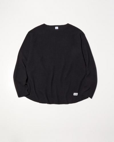 <img class='new_mark_img1' src='https://img.shop-pro.jp/img/new/icons15.gif' style='border:none;display:inline;margin:0px;padding:0px;width:auto;' />9.27 (Sat) 12:00 ReleaseRADIALL ǥBIG WAFFLE - BOAT NECK T-SHIRT L/S BLACK