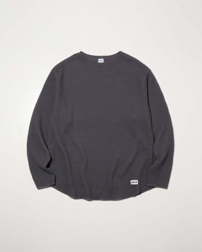 <img class='new_mark_img1' src='https://img.shop-pro.jp/img/new/icons15.gif' style='border:none;display:inline;margin:0px;padding:0px;width:auto;' />9.27 (Sat) 12:00 ReleaseRADIALL ǥBIG WAFFLE - BOAT NECK T-SHIRT L/S GRAY