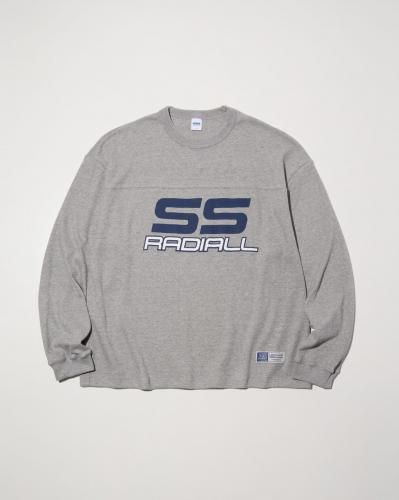 <img class='new_mark_img1' src='https://img.shop-pro.jp/img/new/icons15.gif' style='border:none;display:inline;margin:0px;padding:0px;width:auto;' />10.11 (Sat) 12:00 ReleaseRADIALL ǥCOUPE - FOOTBALL SHIRT L/S GRAY